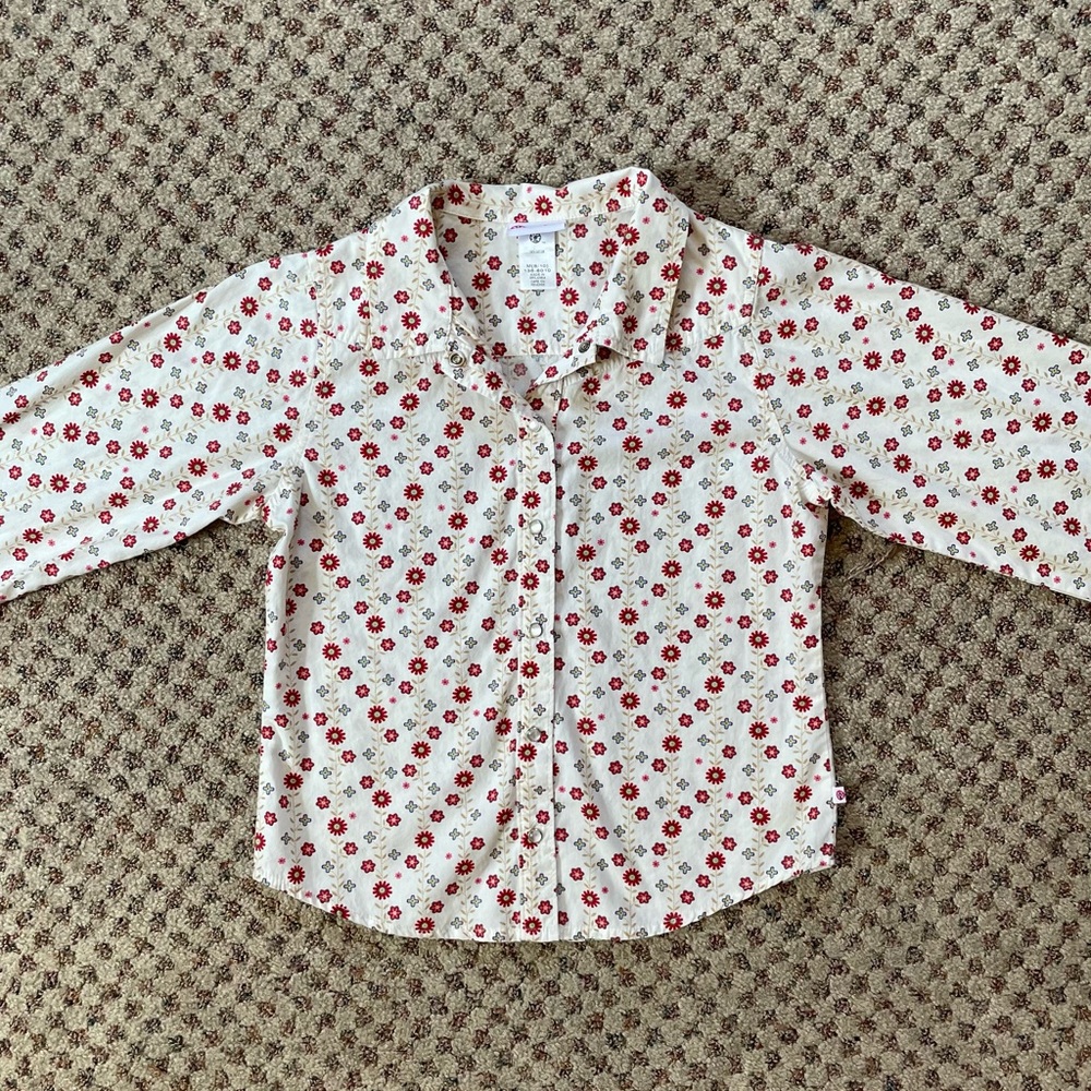 vintage 90s/y2k cowgirl button up shirt